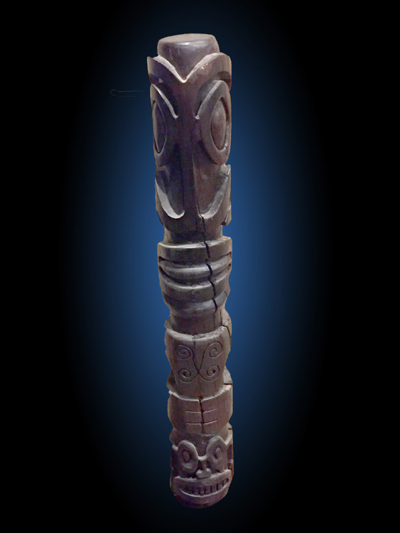 Stylized Tongan Figural Pole – La Luz de Jesus Gallery