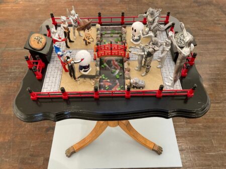 pop culture icons face off in Japanese garden arena